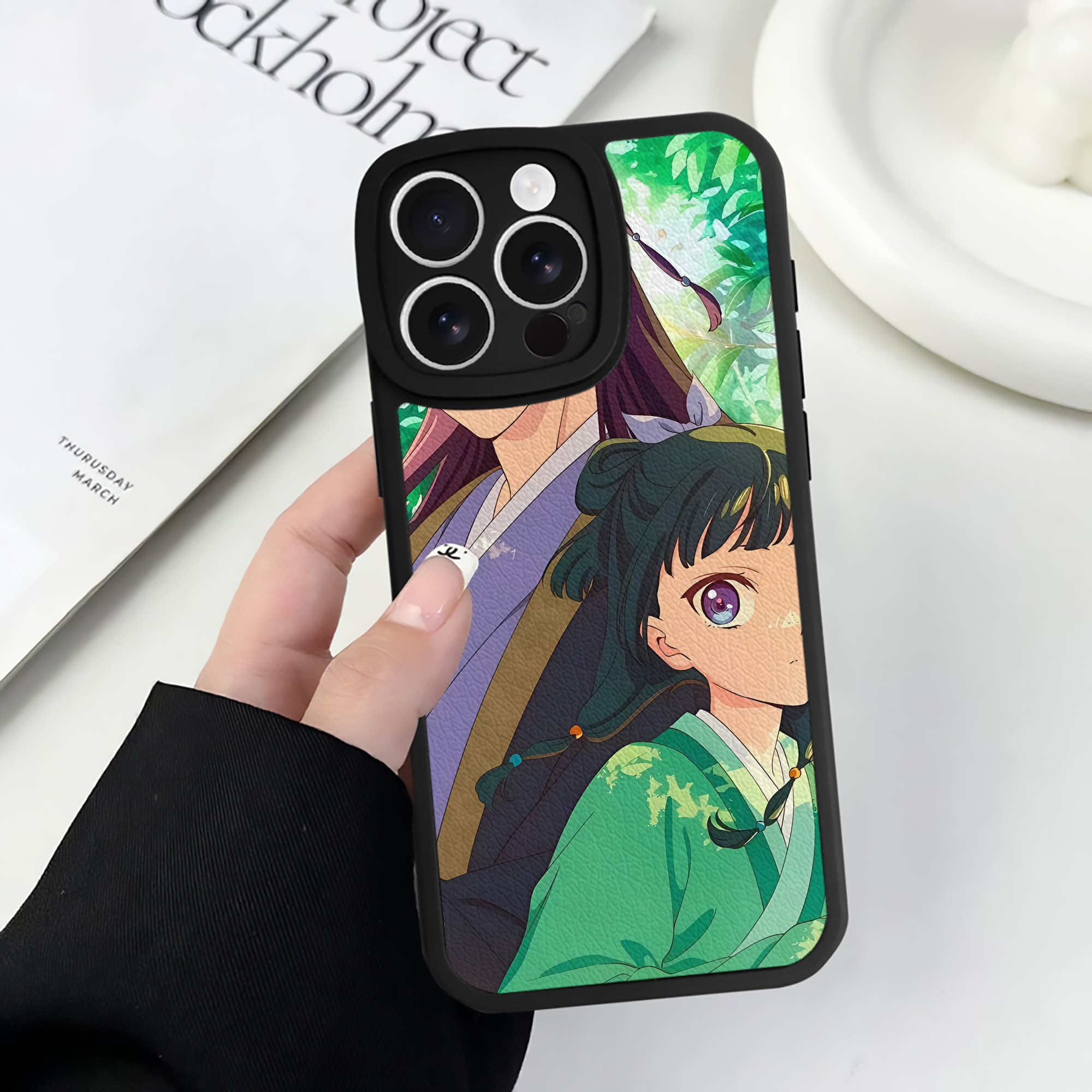 薬屋のひとりごと The Apothecary Diaries 【iPhone 16シリーズ対応】シリコンスマホケース（レザー調） 材質：シリコン